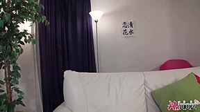 Japanese renka shimizu fucks pussy with vibrator