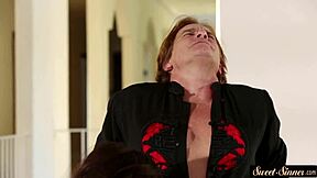 Busty stepdaughter gets drilled by stepdad