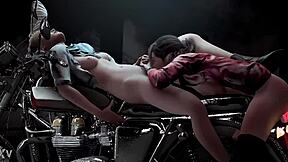 3डी हेनताई में क्लेयर शेरी की उंगली की लेकिन नाम गड़बड़