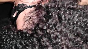 Excited to introduce wife's sister to glory hole blowjob with huge cock