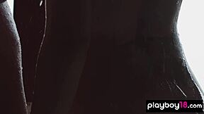 Czech Milf and Petite 18+ Lesbian Teen Elilith Noir Head to the Bath Together