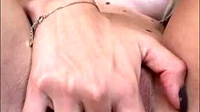 Feel the intense orgasms from creampie and big dildo in stocking compilation