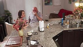 Tiny Freya Visits Stepdad for Deepthroat