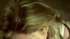 Sexy milf sucks husband to climax in deepthroat action