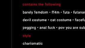 two futanari women facefuck and peg you in anal threesome