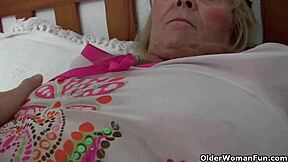 Granny's Big Tits Finger Fucked