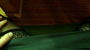 Shemale In Stockings Masturbates Seductively