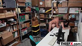 Dealing with a hot teen shoplifter at the office