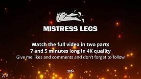 Goddess in spring forest teases you with feet in tan pantyhose.