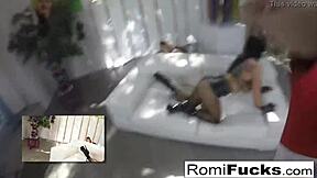 Intense lesbian oral in halloween dresses