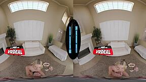 Helping cute pigtailed roommate with monster cock rent