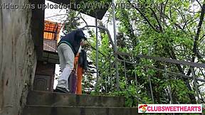 nice stranger offers place to stay, bent over ass with tattoo