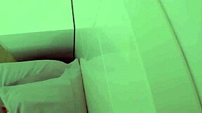 sexy latina stepmom shares bed with stepson, masturbates roughly next to himm