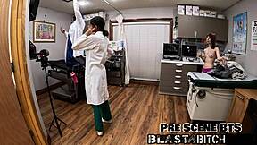 ditria rose says, 'fuck me doctor,' and gets creampied in pov.