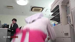 Chihiro Akino Blowjobs Office Lady in Hardcore JAV Creampie Fantasy