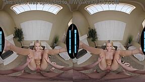 Helping cute pigtailed roommate with monster cock rent