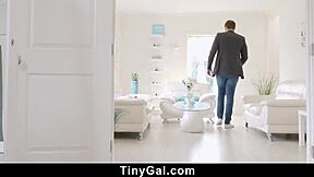 guy punishing little 18+ intruder in naughtiest way