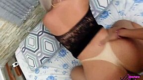 Bold Shemale Sucking And Giving Delicious Ass In Crossdressing Fuck