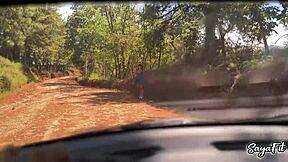 i ride in a guy's car and we enjoy public intimacy with my big ass - sayafit