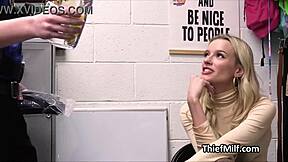 cougar caught masturbating with stolen dildos at office.