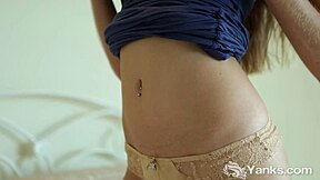 why is yanks cutie charlotte star fingering her shaved pussy so sensually?