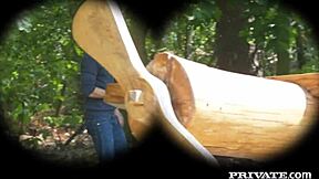 Private Com - Hot Brunette Rides Cock