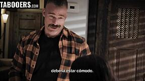 Son's gf licks and fucks cock