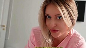 My Stepsister Didn't Want To Leave But Tasted My Cock!