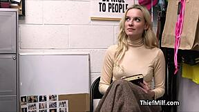 cougar caught masturbating with stolen dildos at office.