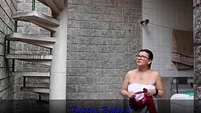 Grandma gave her tasty ass to the young panty thief video complete on red sheer