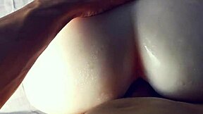 Feeling ecstatic after pounding a tight sexy ass doggy style with cum on ass