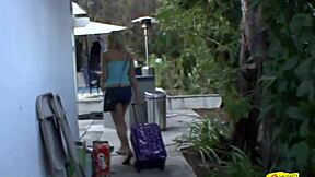 they were passionately kissing on the couch and licked each others lesbian pussies