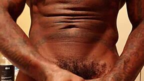 Big black hairy cock worship? Hallelujah Johnson dominates with monster cock solo humiliation and muscle