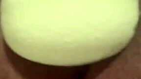 Big pussy lips get wet with toys for this bride milf