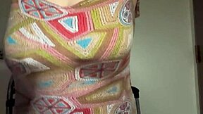 Look at Her Scream While Teasing Huge Lactating Tits on Live Cam!