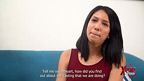 Young Venezuelan girl rides big cock