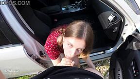 i convinced my driver outdoors and gave him a treat