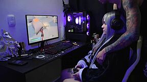 Otaku Girl With Piercings And Small Tits Gets Fucked Hard While Playing Fortnite