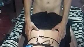 Mature Police Woman Fucks Stranger After Party in Sexy Panties