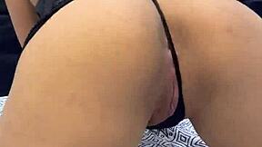 Raw pink ass fucking of curly Brazilian hottie until cum