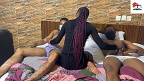 Amateur Threesome With Guest Guy In Missionary And Group Action