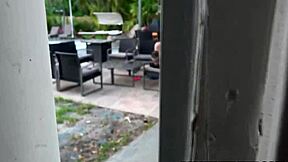 Voyeur stepdad watching stepdaughter & stepson fucking