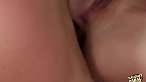 Brunette Fingers Pussy While Cock Drills Ass