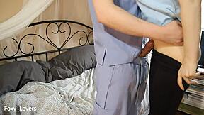 Doctor, you can't fuck me during this home exam!