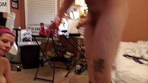 Amateur teen intensely sucks cock to earn shopping money