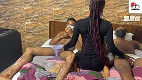 Amateur Threesome With Guest Guy In Missionary And Group Action