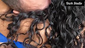 Wife falls mouth on big dick then sits horny