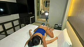 Latina Teen in Lingerie Kisses Brunette During Fucking