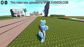 Whoreblox Game - Gangbang Moment 11 With Creampie And Cumshot