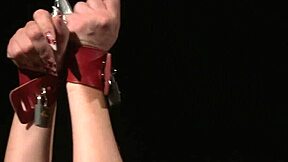 euro sub bound and punished with rough spanking domination